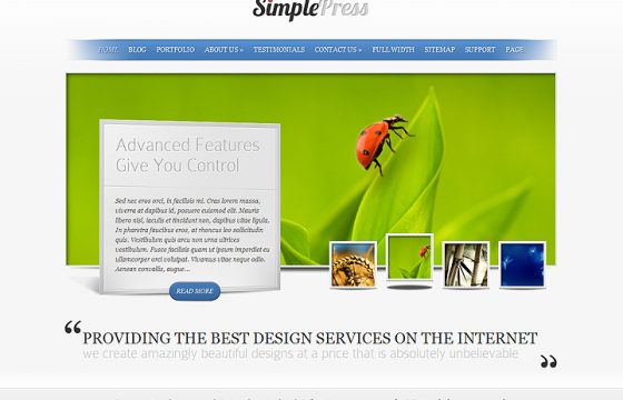 Product Image - Elegant Themes SimplePress WordPress Theme 5.5.13