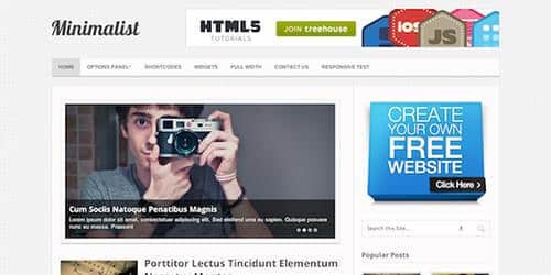 Product Image - MyThemeShop Minimalist WordPress Theme 1.2.12