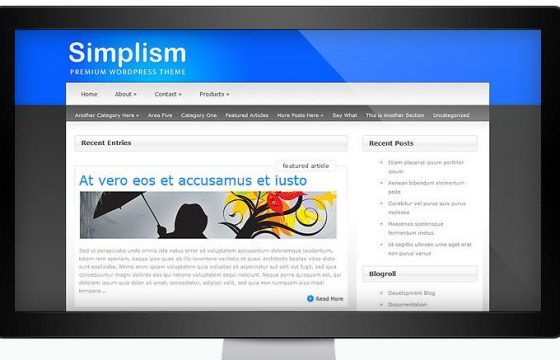 Elegant Themes Simplism WordPress Theme