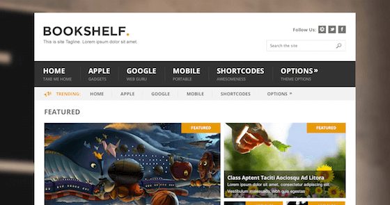 Product Image - MyThemeShop BookShelf WordPress Theme 2.1.3
