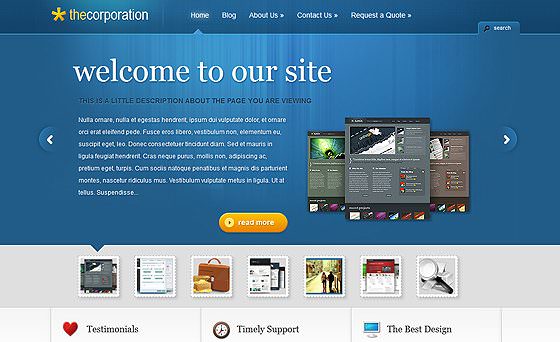 Elegant Themes The Corporation WordPress Theme 4.7.13