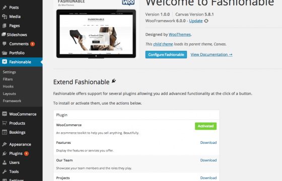 WooThemes Fashionable Premium Theme 1.1.1