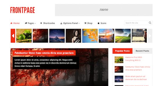 Product Image - MyThemeShop FrontPage WordPress Theme 1.2.6