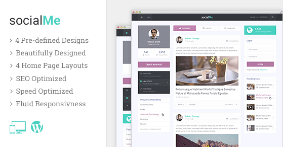 MyThemeShop socialMe WordPress Theme 1.2.5