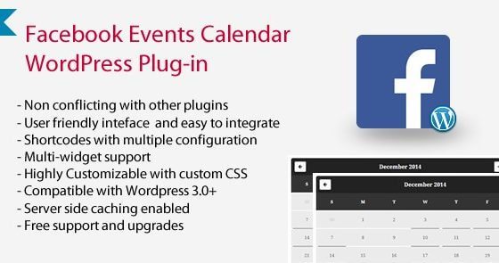 Product Image - Facebook Events Calendar WordPress Plugin 4.9.6