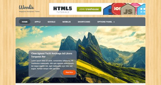 Product Image - MyThemeShop Woodie WordPress Theme 1.1.0