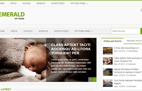 Product Image - MyThemeShop Emerald WordPress Theme 1.2.3
