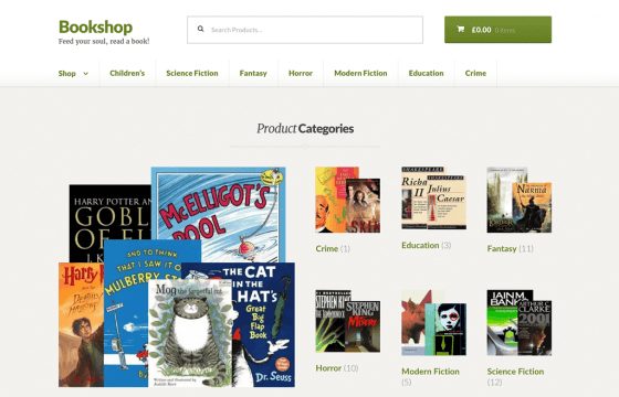 WooThemes Bookshop Storefront WooCommerce Theme 1.0.20