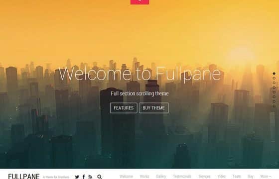 Product Image - Themify Fullpane WordPress Theme 7.7.0