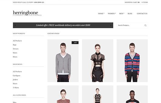 Product Image - CSSIgniter Herringbone WordPress Theme 2.7.8