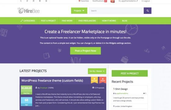 AppThemes Hirebee