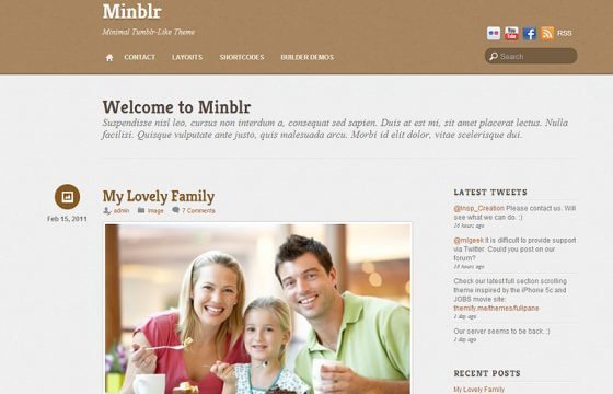 Product Image - Themify Minblr WordPress Theme 7.5.0