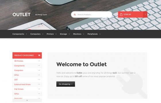 WooThemes Outlet Storefront WooCommerce Theme