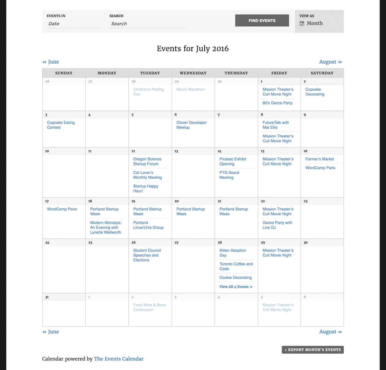 The Events Calendar PRO WordPress Plugin 7.1.0