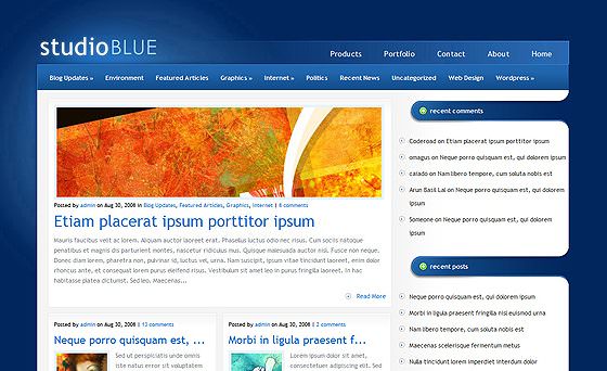 Product Image - Elegant Themes StudioBlue WordPress Theme 5.1.13