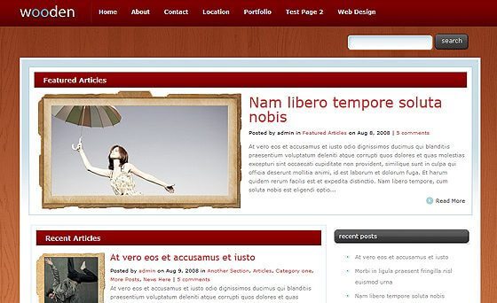 Product Image - Elegant Themes Wooden WordPress Theme 5.2.12