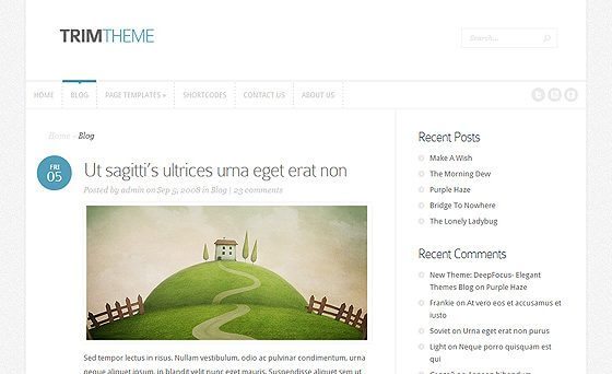 Elegant Themes Trim WordPress Theme
