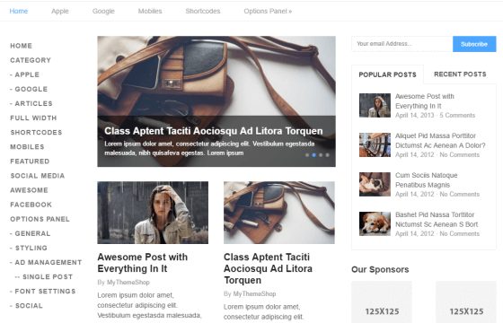 Product Image - MyThemeShop Split WordPress Theme 1.1.3