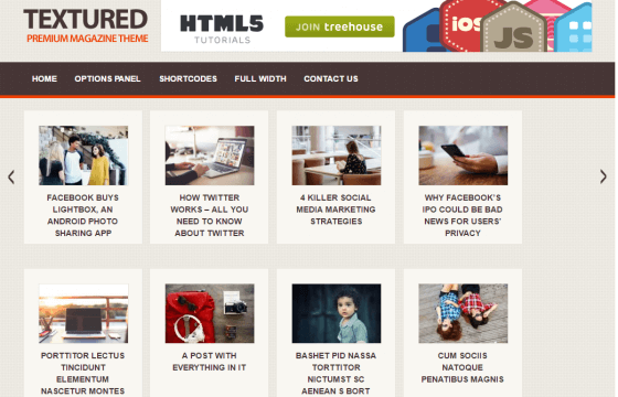 Product Image - MyThemeShop Textured WordPress Theme 1.0.10