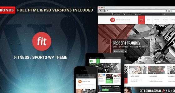 Product Image - FIT – Fitness/Gym Responsive WordPress Theme 1.2.3
