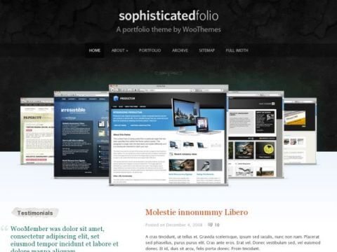 Product Image - WooThemes SophisticatedFolio Premium Theme 1.3.3 Product Image - WooThemes SophisticatedFolio Premium Theme 1.3.3