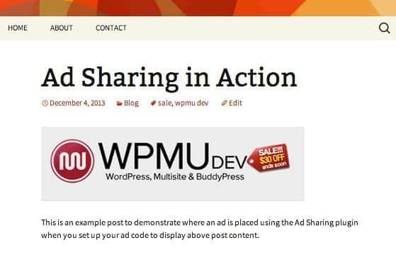 WPMU DEV Ad Sharing 1.2.1