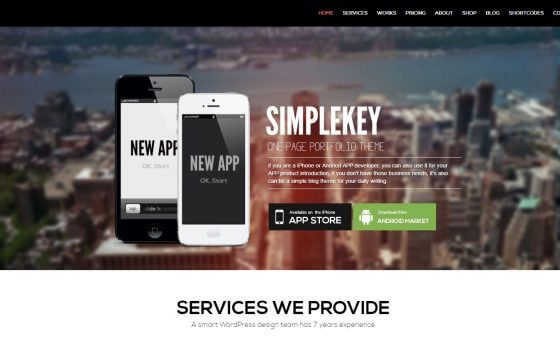 Product Image - SimpleKey – One Page Portfolio WordPress Theme 2.5.6