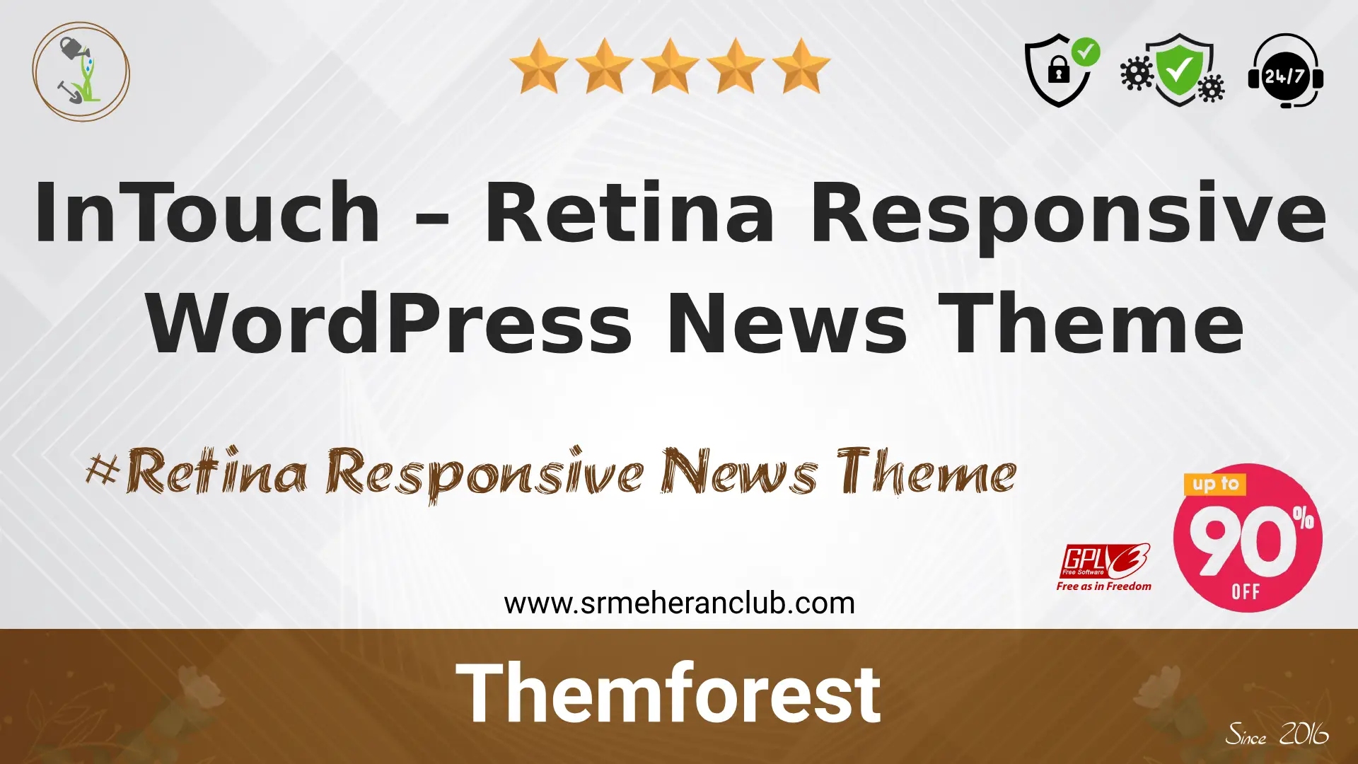 InTouch – Retina Responsive WordPress News Theme — Theme by Themeforest