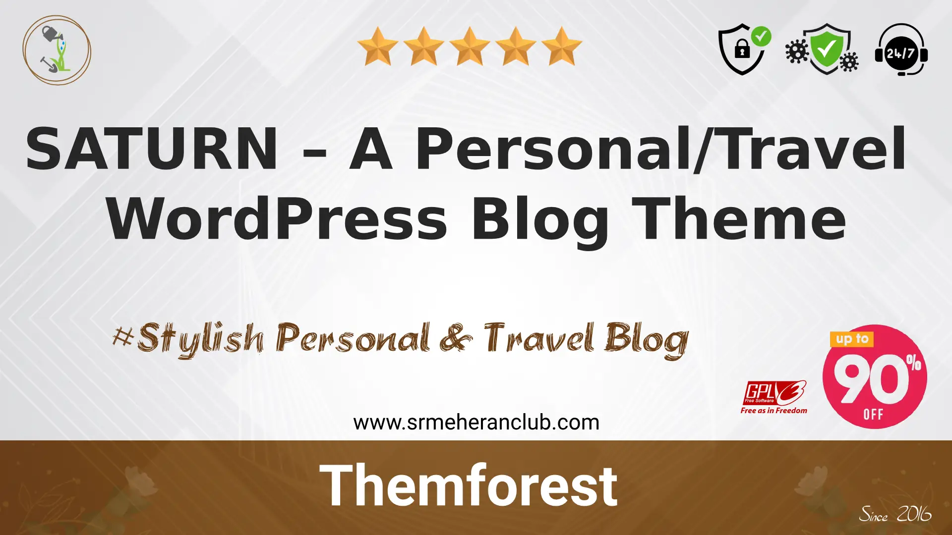 SATURN – A Personal/Travel WordPress Blog Theme — Theme by Themeforest