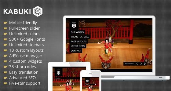 Product Image - Kabuki – Luxury Portfolio/Agency WordPress Theme 1.3.1