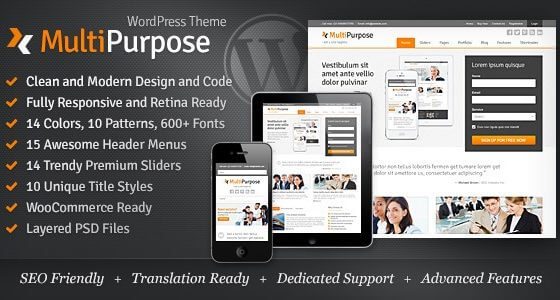 MultiPurpose – Responsive WordPress Theme