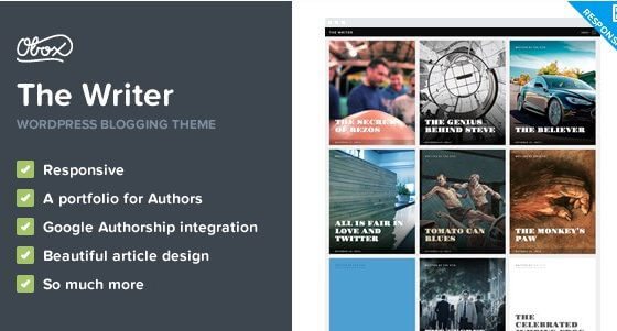 Product Image - The Writer – Premium WordPress Blogging Theme 1.2.5