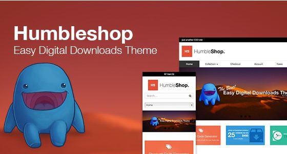 Humbleshop – Minimal Easy Digital Downloads Theme