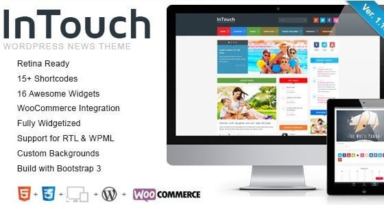 InTouch – Retina Responsive WordPress News Theme