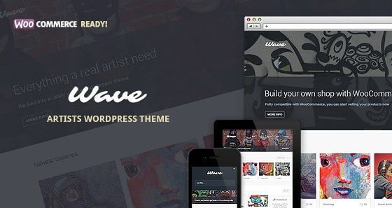 Product Image - Wave – WordPress Theme For Artists 10.0