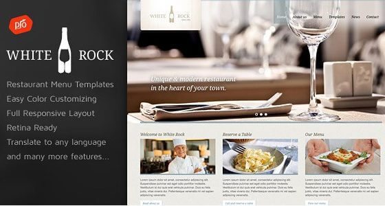 Product Image - White Rock – Restaurant & Winery Theme 3.4 Product Image - White Rock – Restaurant & Winery Theme 3.4