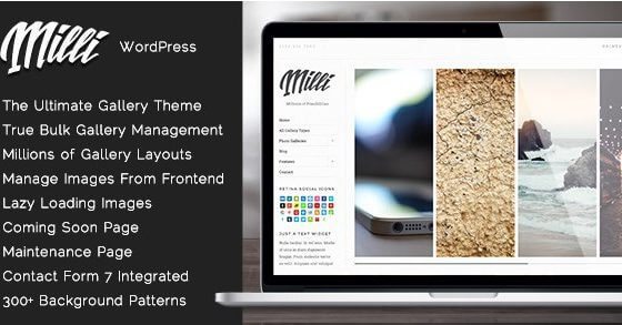 Product Image - Milli – The Ultimate Photo Gallery WordPress Theme 1.0.8