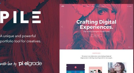 PILE – An Uncoventional WordPress Portfolio Theme