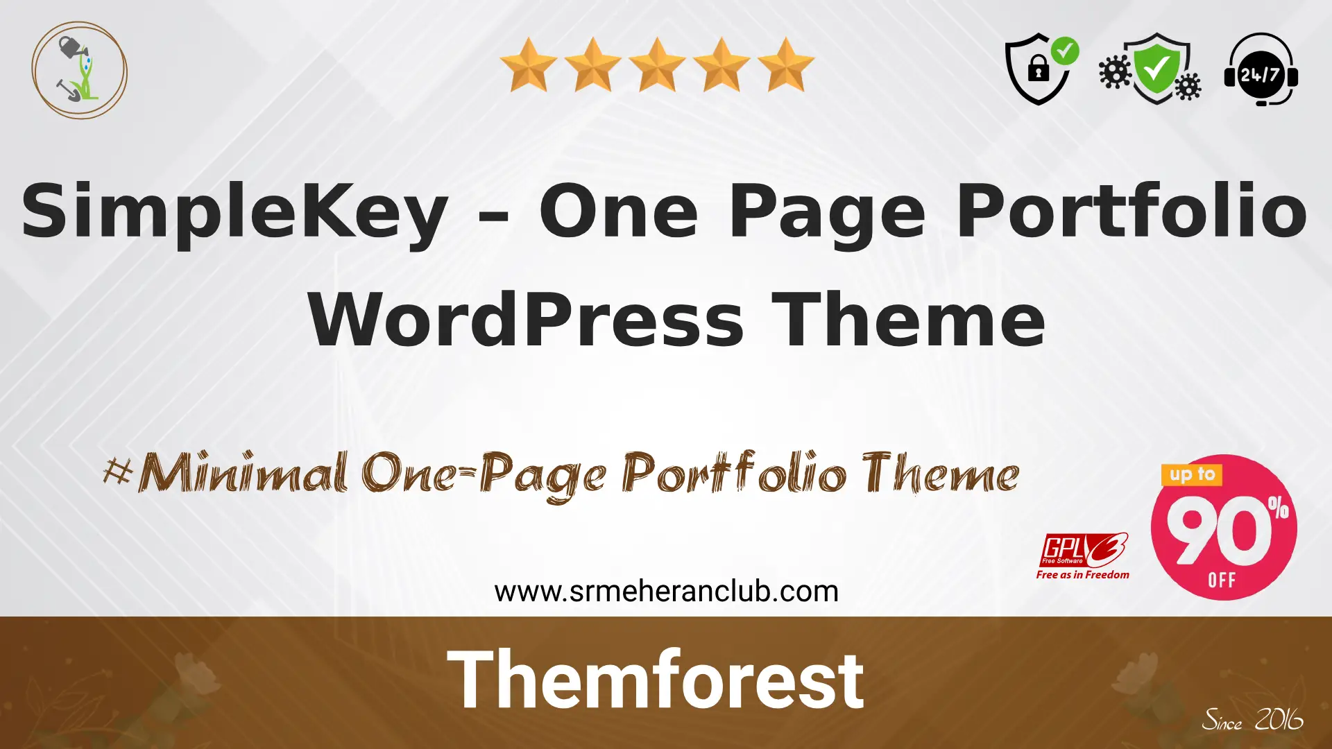 SimpleKey – One Page Portfolio WordPress Theme — Theme by Themeforest