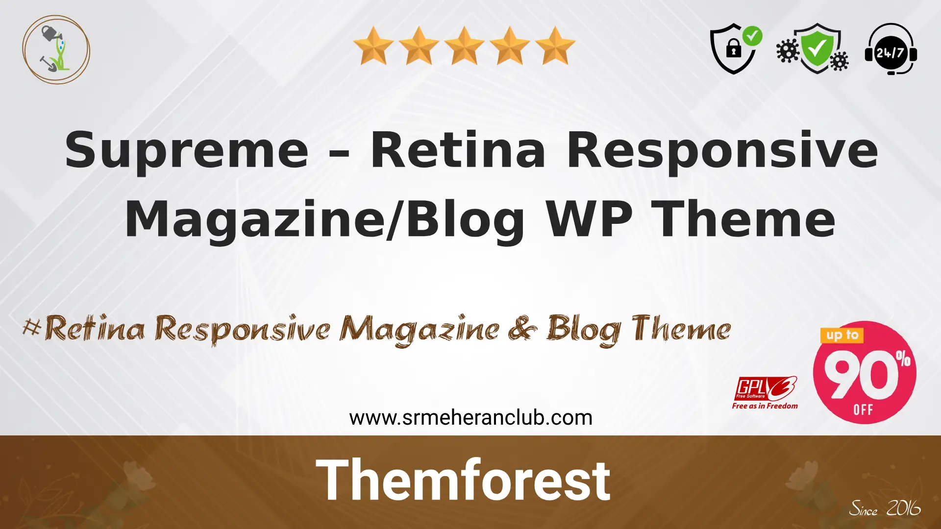 Supreme – Retina Responsive Magazine/Blog WP Theme — Theme by Themeforest