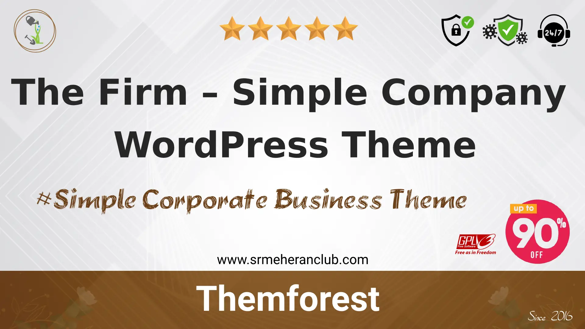 The Firm – Simple Company WordPress Theme — Theme by Themeforest