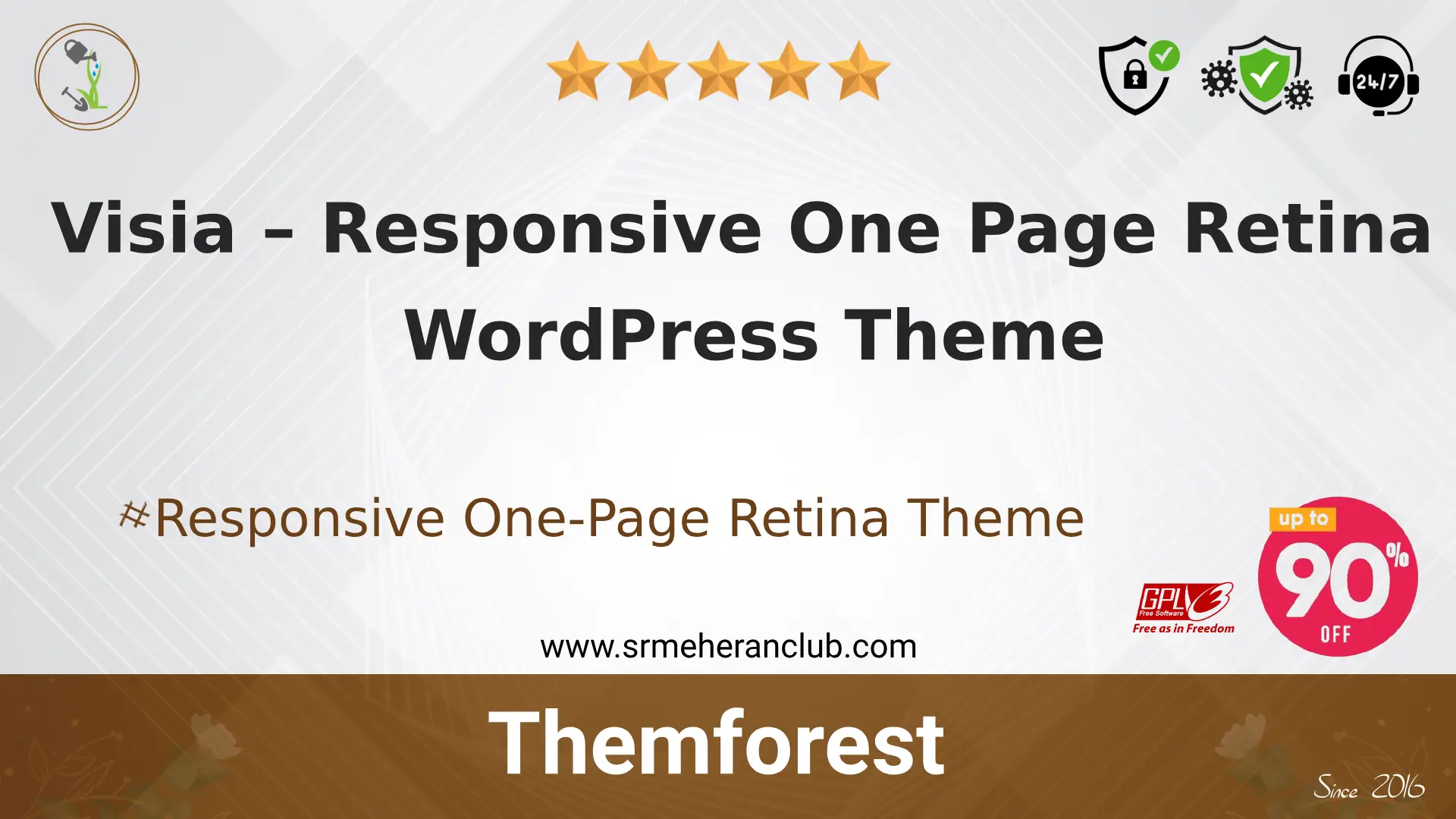 Visia – Responsive One Page Retina WordPress Theme — Theme by Themeforest