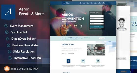 Product Image - Event, Meeting, Convention & more – Aeron WordPress Theme 3.4.0