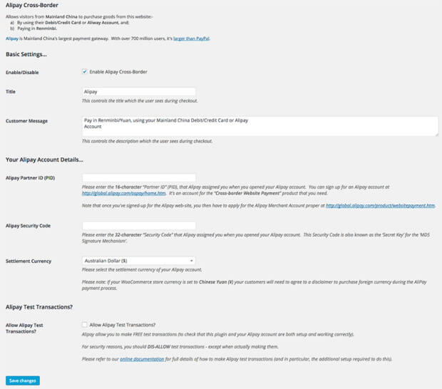 Product Image - WooCommerce Alipay Cross Border Payment Gateway 3.0