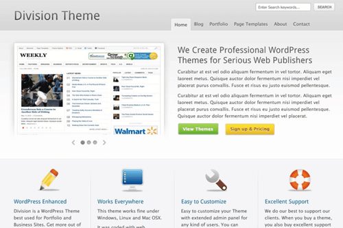Product Image - Theme Junkie Division WordPress Theme 1.0.6