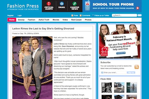 Product Image - Theme Junkie FashionPress WordPress Theme 1.1.0