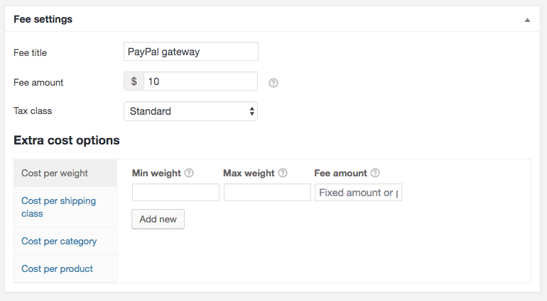 WooCommerce Payment Gateway Based Fees 5.1