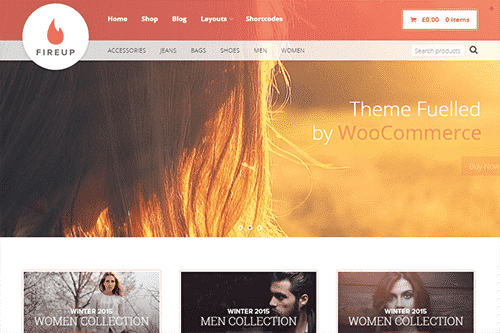 Product Image - Theme Junkie FireUp WordPress Theme 1.0.3