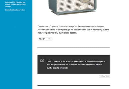 Product Image - OboxThemes Principles WordPress Theme 1.2.6