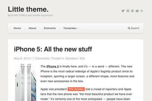 Product Image - Theme Junkie Little WordPress Theme 1.0.5